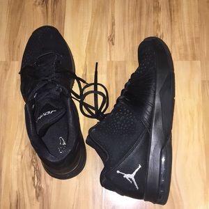 Size 10 in men black Jordan’s